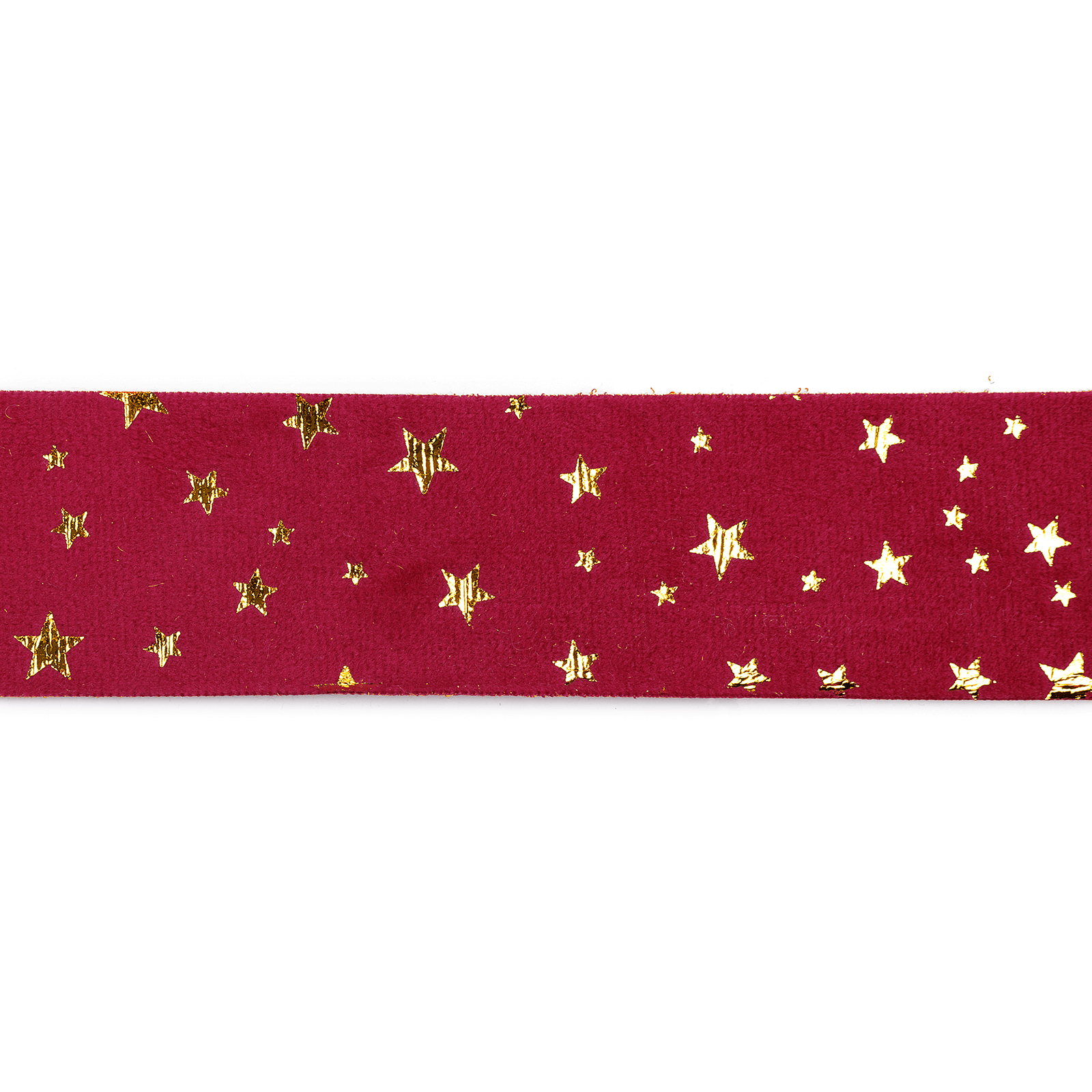 Samtband mit Goldsternen 40 mm / 15m - 3 Samtband mit Goldsternen 40 mm / 15m - 3