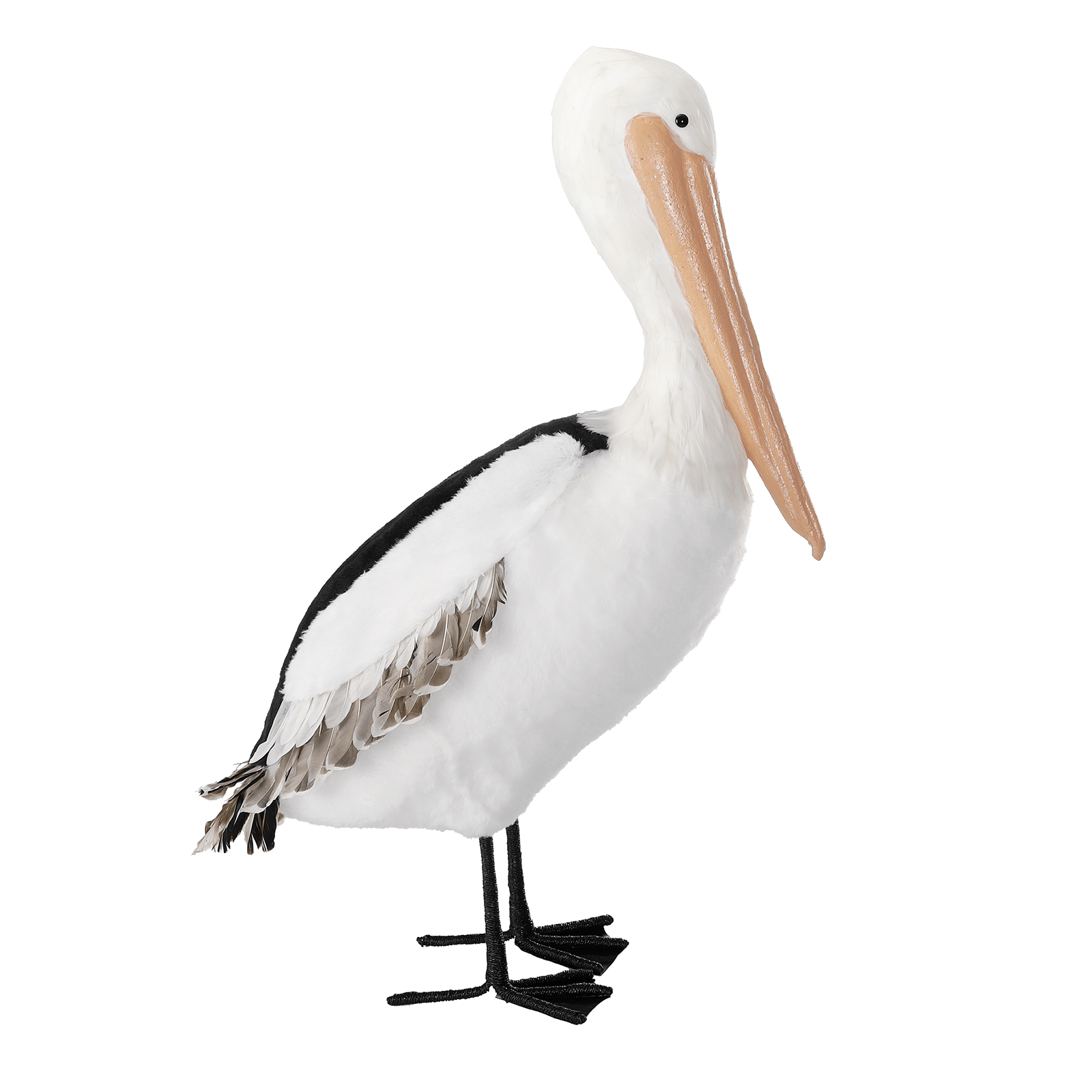 Decorative pelican B-goods with real feathers 85 cm  - 1