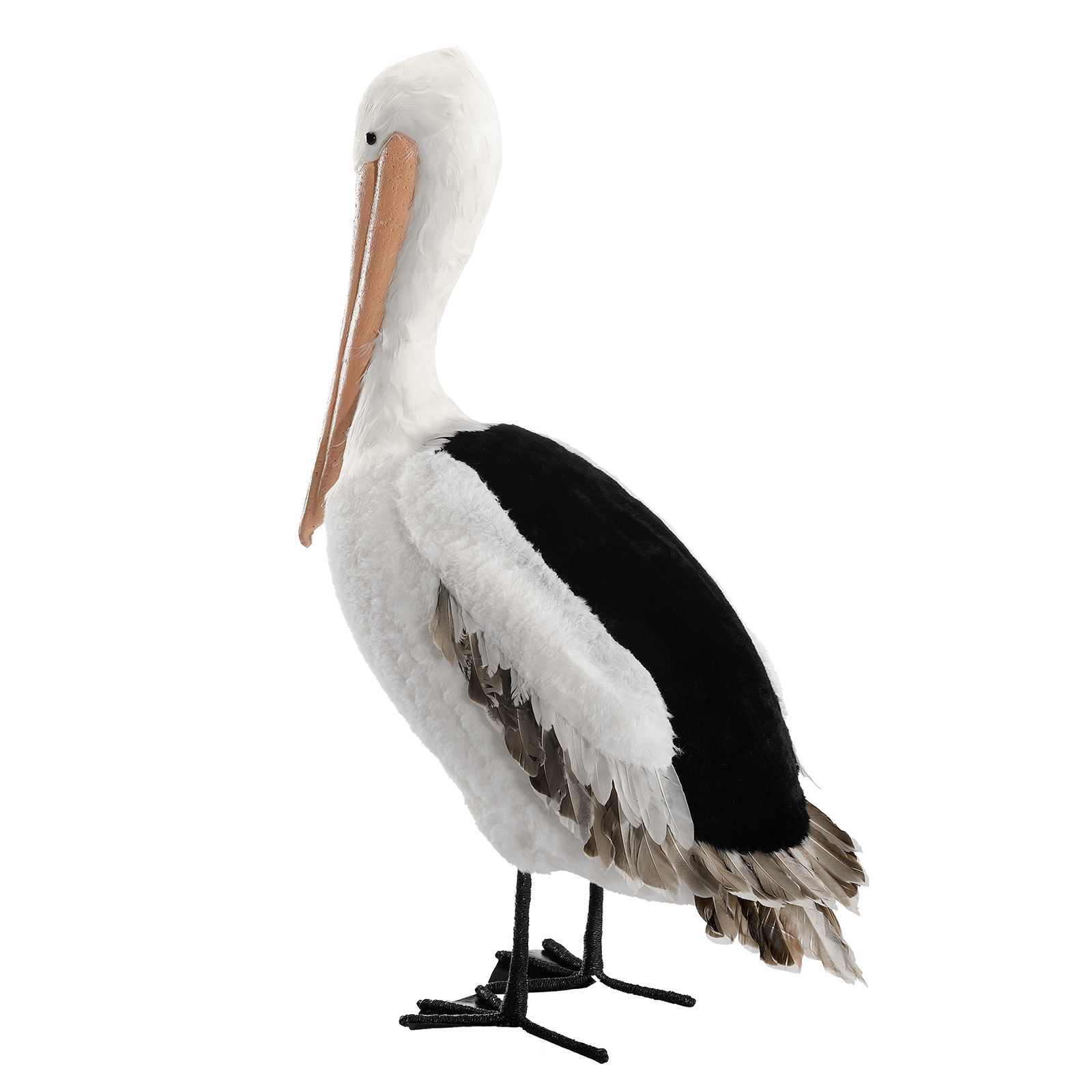 Decorative pelican B-goods with real feathers 85 cm  - 4