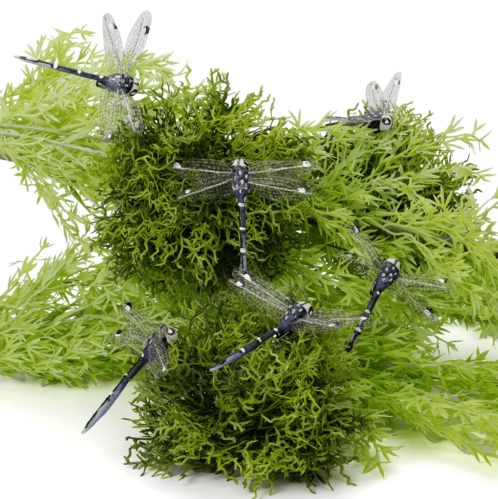 Deco libélulas púrpura 6 unid. Set 10,5 cm - 1