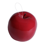 Künstlicher Deko Apfel rot glänzend aus Hartschaum - 1