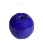 Künstlicher Deko Apfel blau glänzend aus Hartschaum - 2