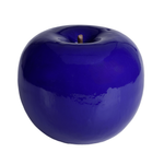 Artificial Decorative Apple, Blue Glossy, Rigid Foam - 0