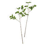 Branche de ginkgo artificielle avec feuilles vertes 70 cm - 2