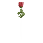 Rosas rojas artificiales para arreglos florales, 42 cm, juego de 3 unidades - 1
