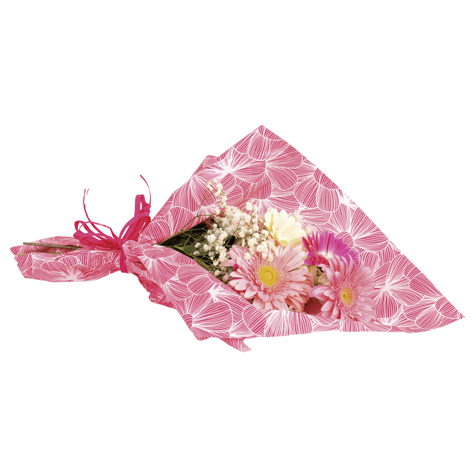 Geschenkpapier Rosa Blütensturm, 70cm breit, 40 m Rolle - 1 Geschenkpapier Rosa Blütensturm, 70cm breit, 40 m Rolle - 1