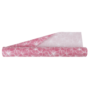 Geschenkpapier Rosa Blütensturm, 70cm breit, 40 m Rolle