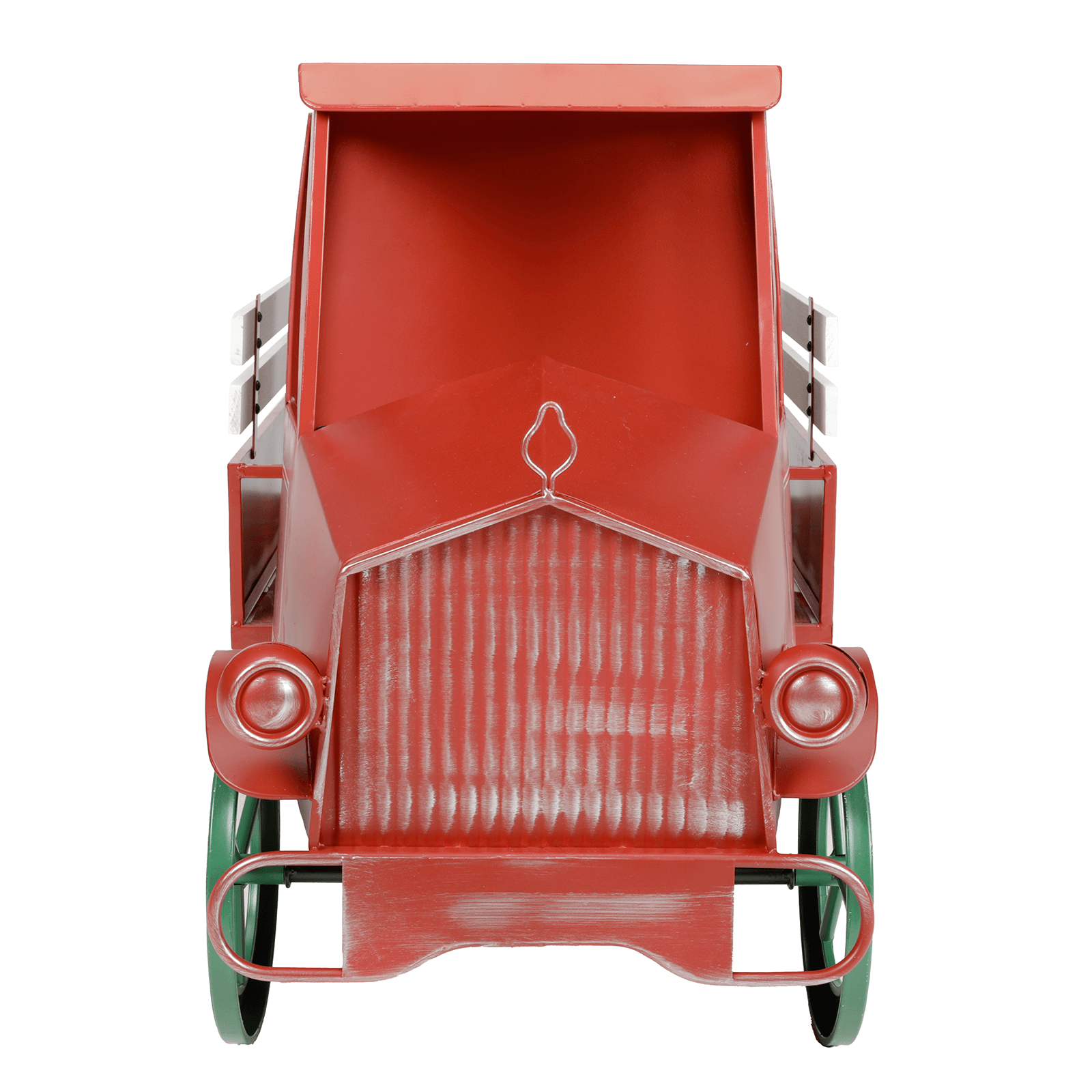 Camión decorativo de metal rojo 63 x 101 cm - 5