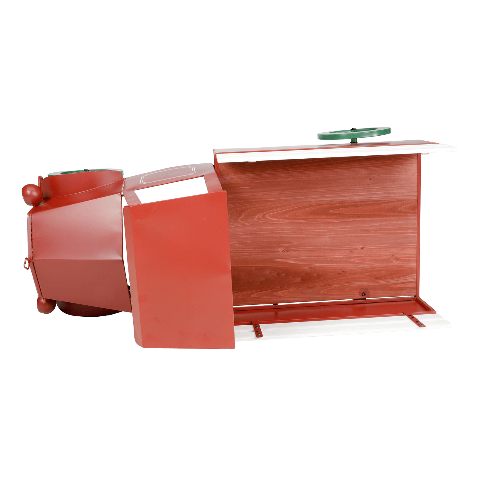 Camión decorativo de metal rojo 63 x 101 cm - 7