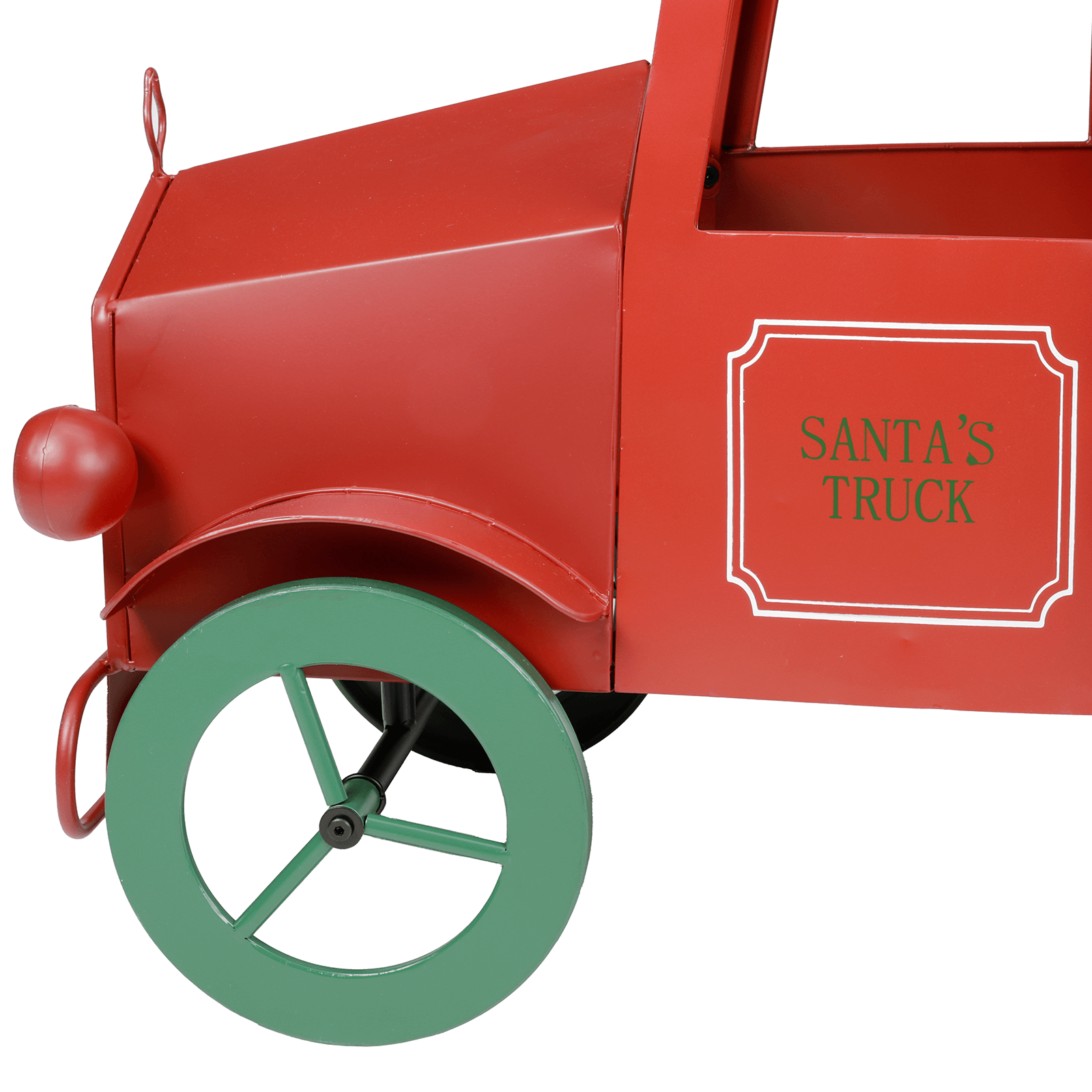 Camión decorativo de metal rojo 63 x 101 cm - 8