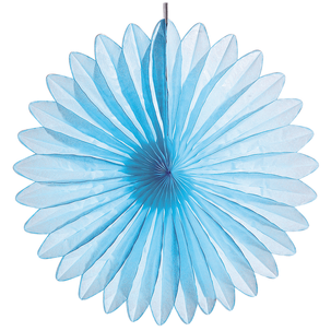 Decorative fan light blue Ø 44 cm