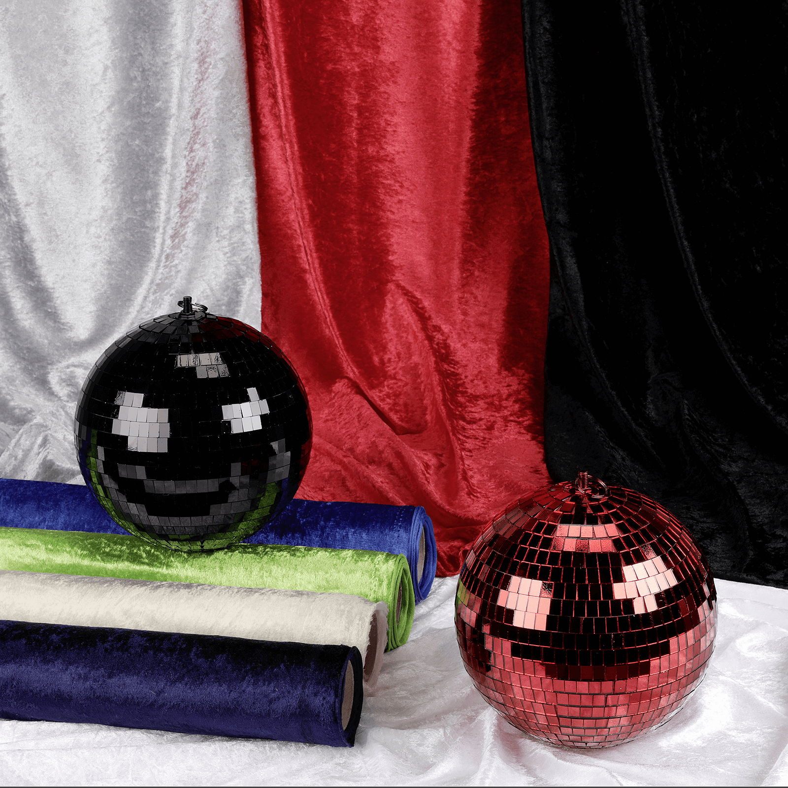 Panne velvet width 150 cm, red - 2 Panne velvet width 150 cm, red - 2