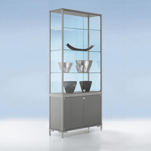 Vitrine avec compartiment de rangement 186 x 80 x 40 cm