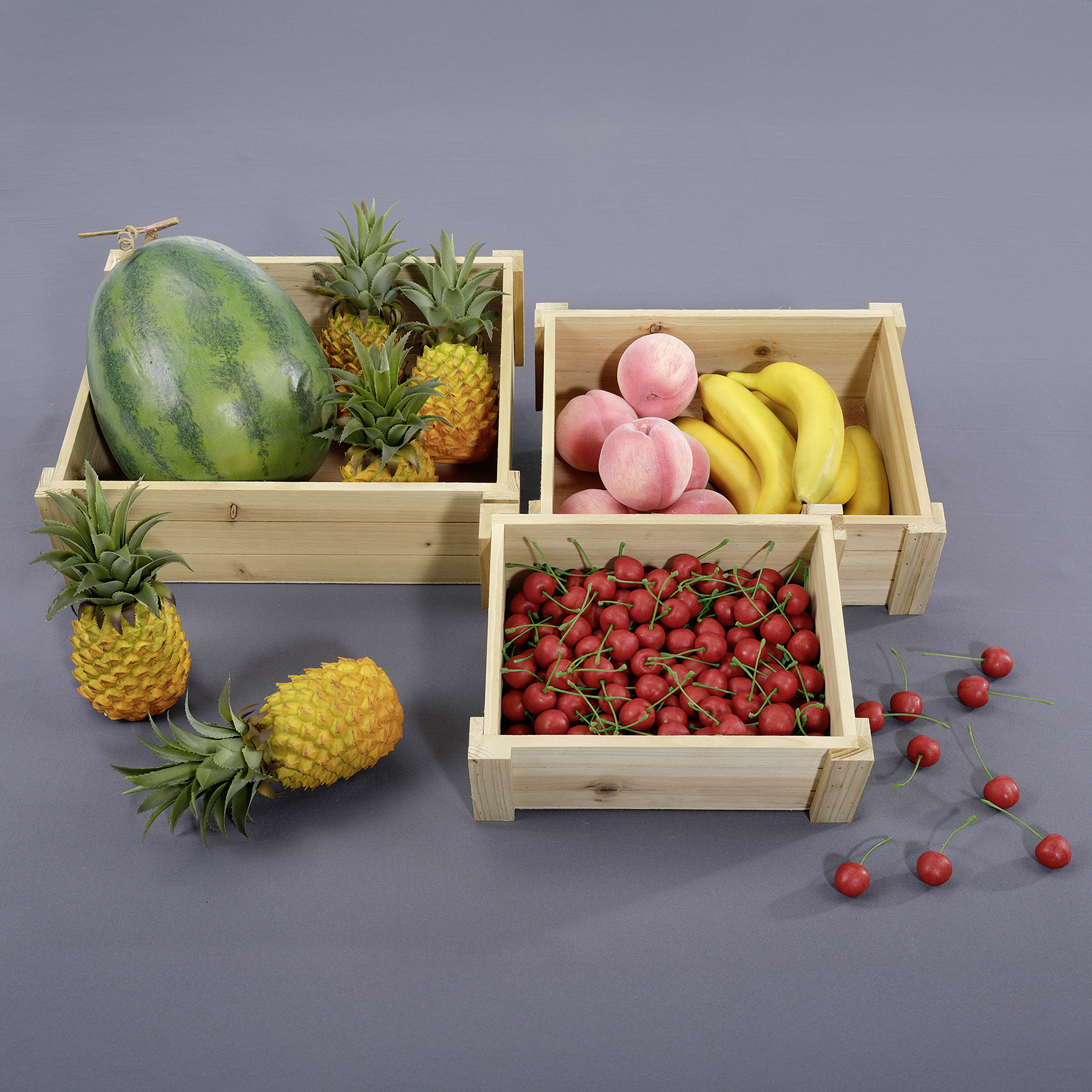 Ananas aliment factice 21 cm - 1