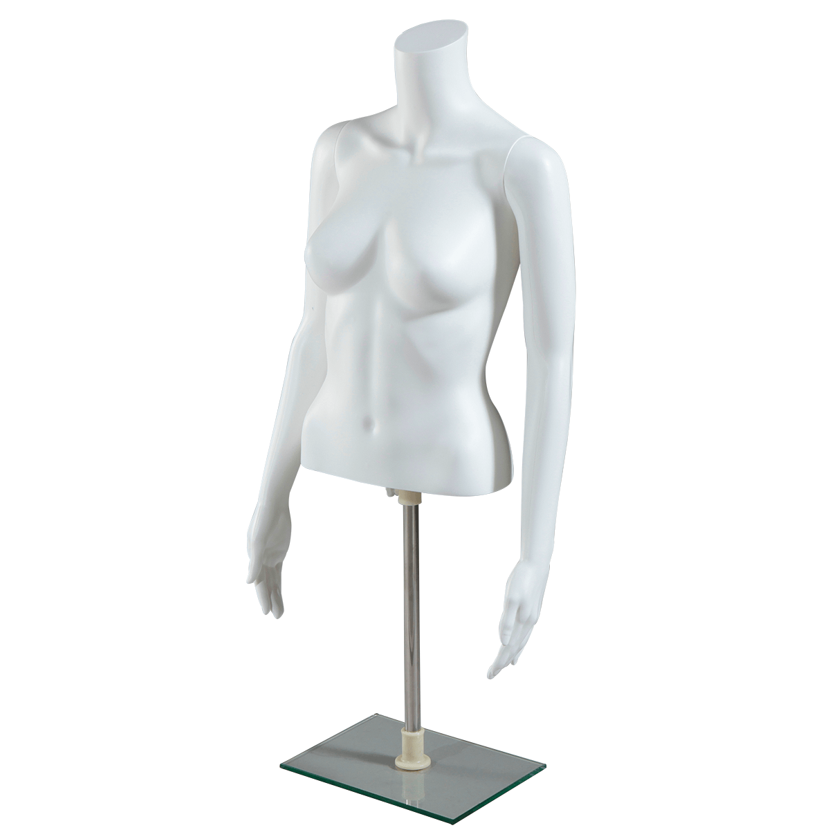 Torso femenino PE ecológico, blanco - 1 Torso femenino PE ecológico, blanco - 1