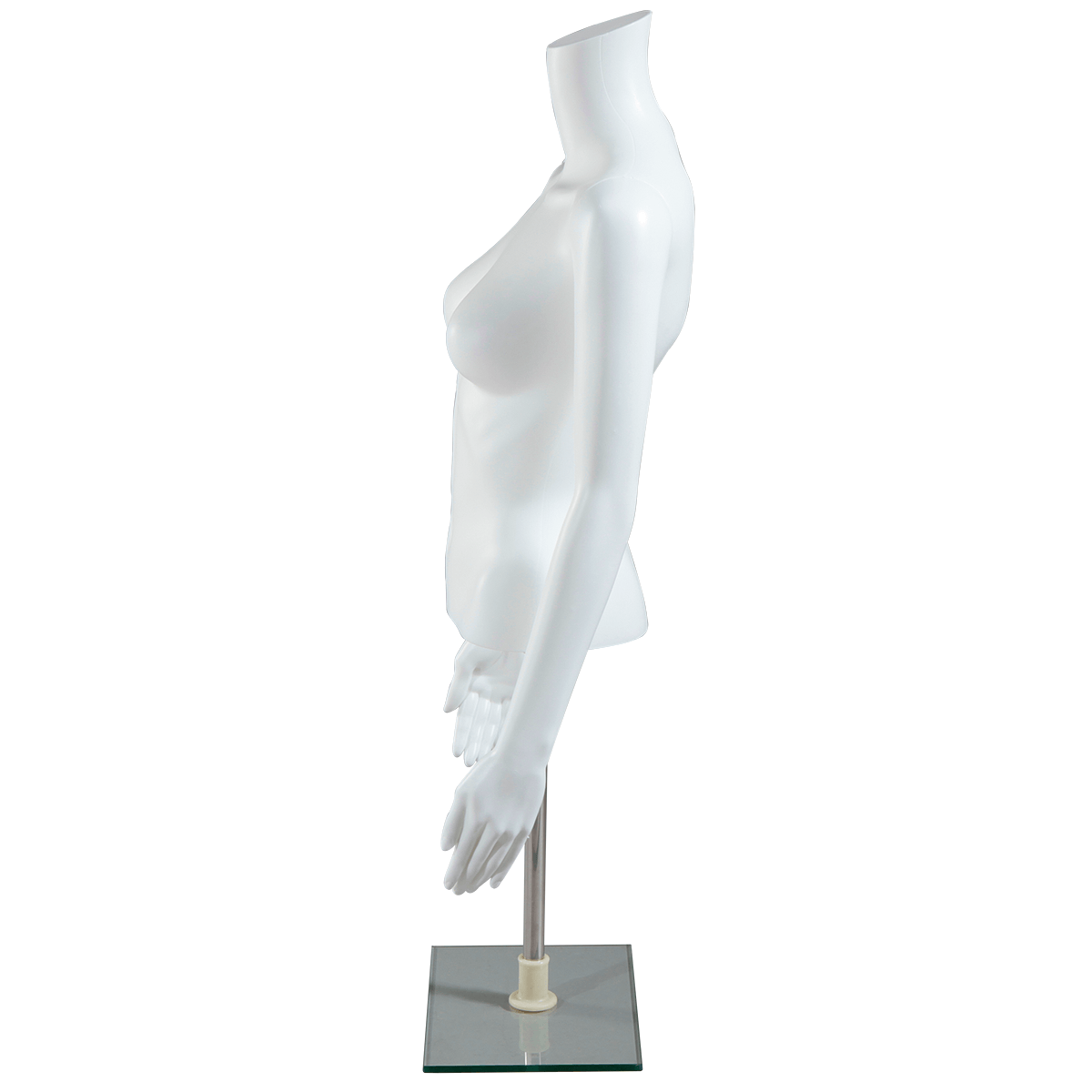 Torso femenino PE ecológico, blanco - 2 Torso femenino PE ecológico, blanco - 2