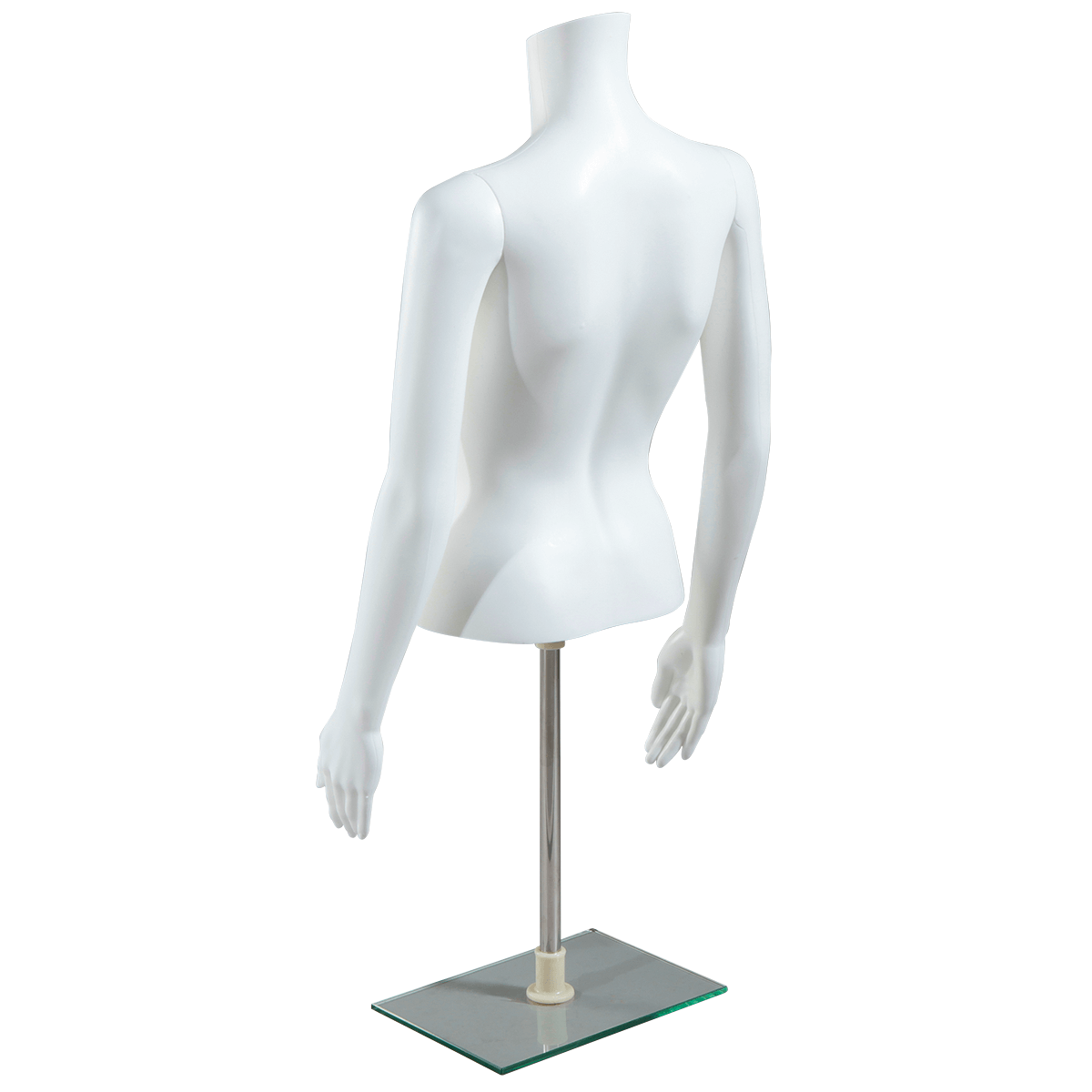 Torso femenino PE ecológico, blanco - 3 Torso femenino PE ecológico, blanco - 3