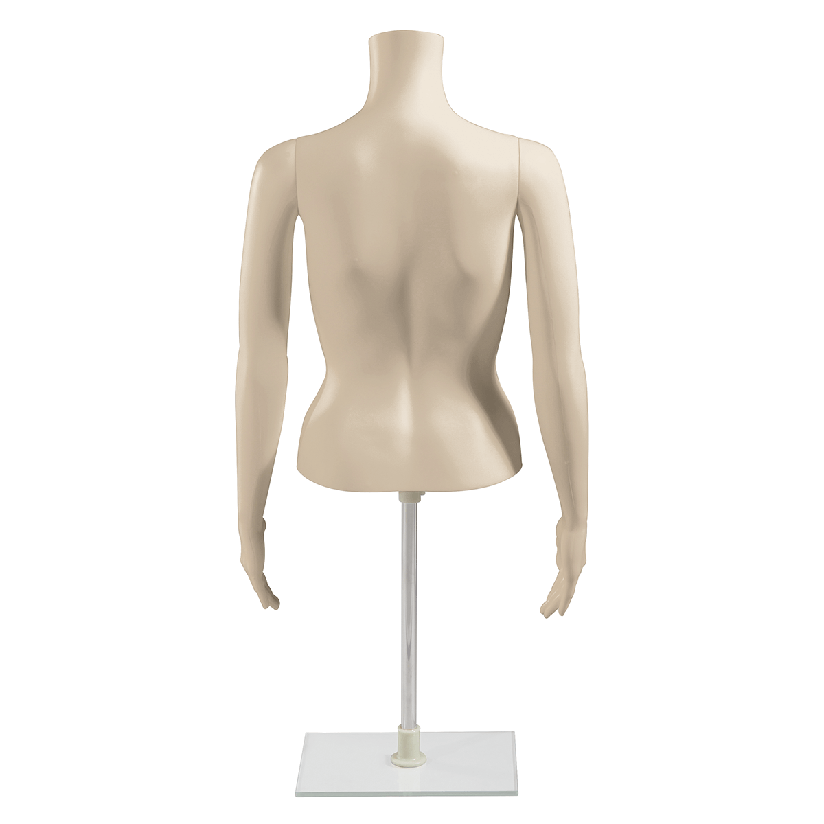 Eco-friendly PE female torso, skin-coloured - 5 Eco-friendly PE female torso, skin-coloured - 5