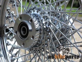 Big Spoke Felge, Hinten, Chrom, 3,5x16", Für Harley-Davidson Mit TÜV