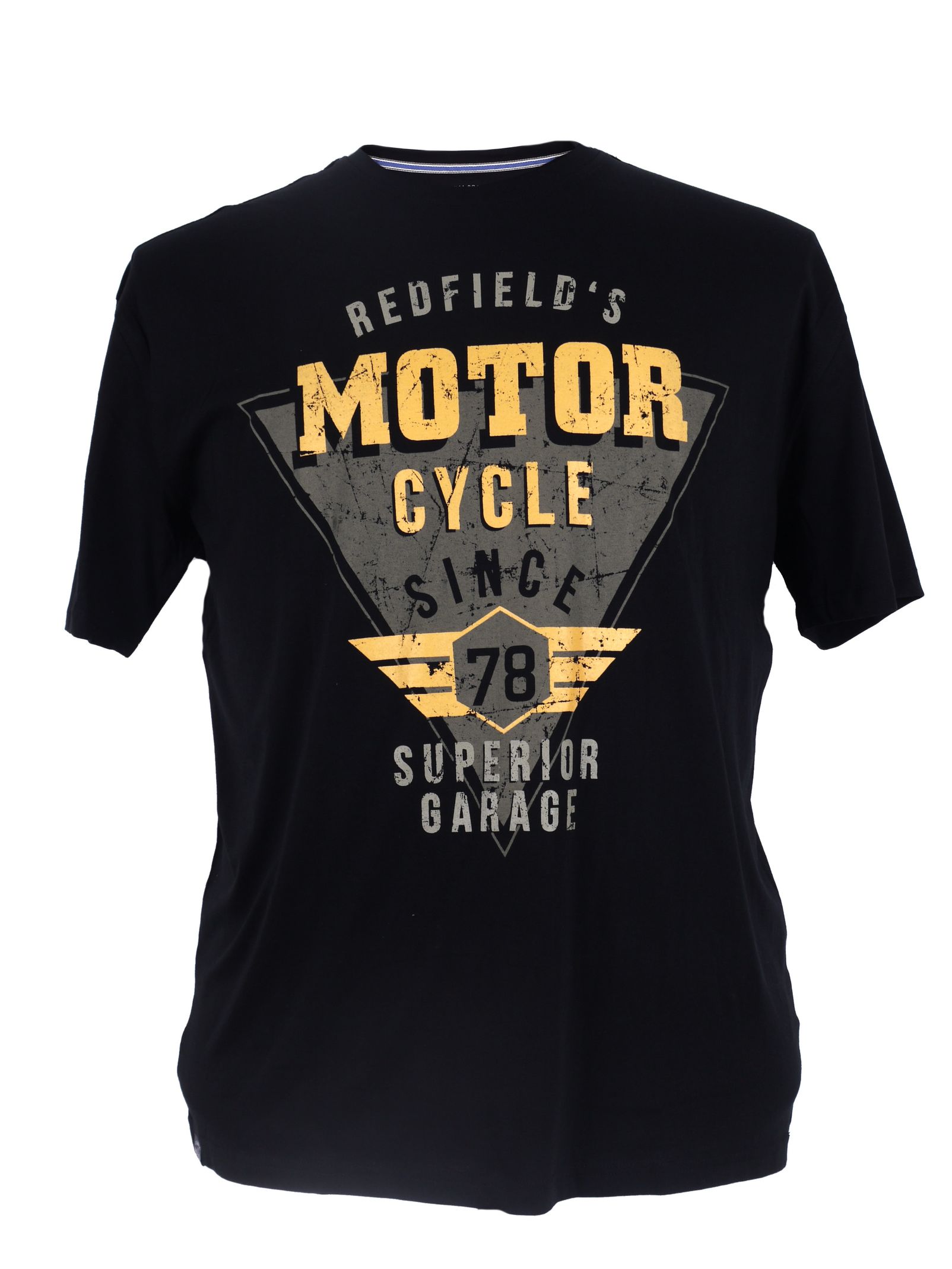 Redfield TShirt " Motor Cycle " in großen Größen, schwarz Bekleidung