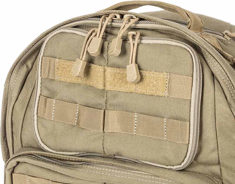 5.11 Tactical Rush24 Sandstone_ Reißverschlussfächer