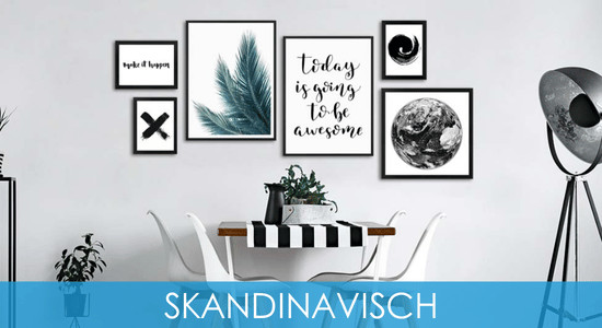 Skandinavische Wanddeko