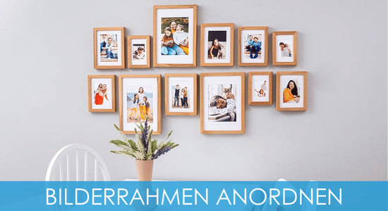Bilderrahmen anordnen
