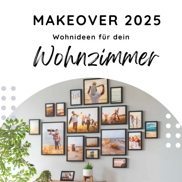 Wandgestaltung Wohnzimmer mit Bildern