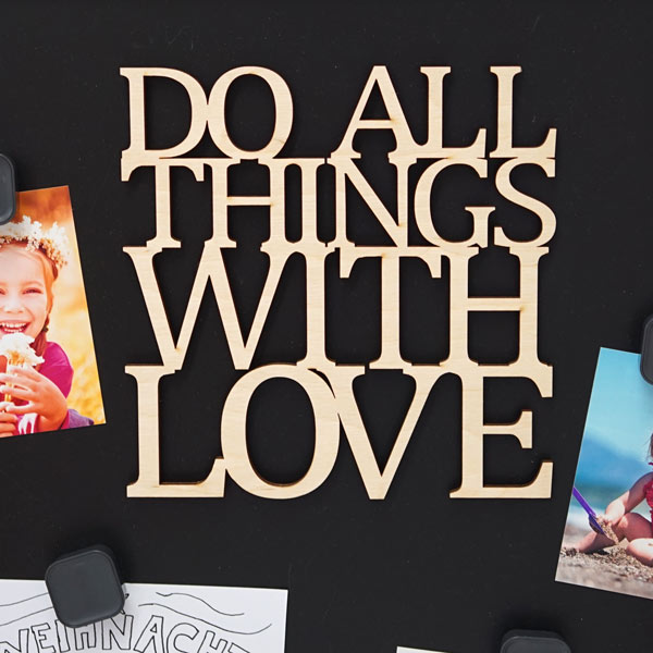Magnettafel mit Spruch