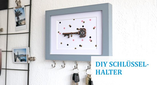 Schlüsselbrett DIY aus Bilderrahmen