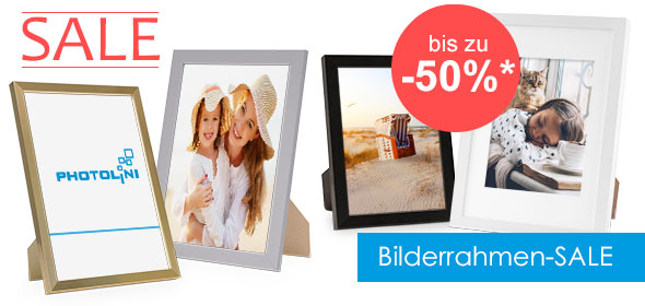 Bilderrahmen Sale: bis zu -50% sparen