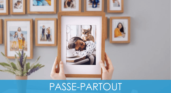 Passe-partout pour cadres photos