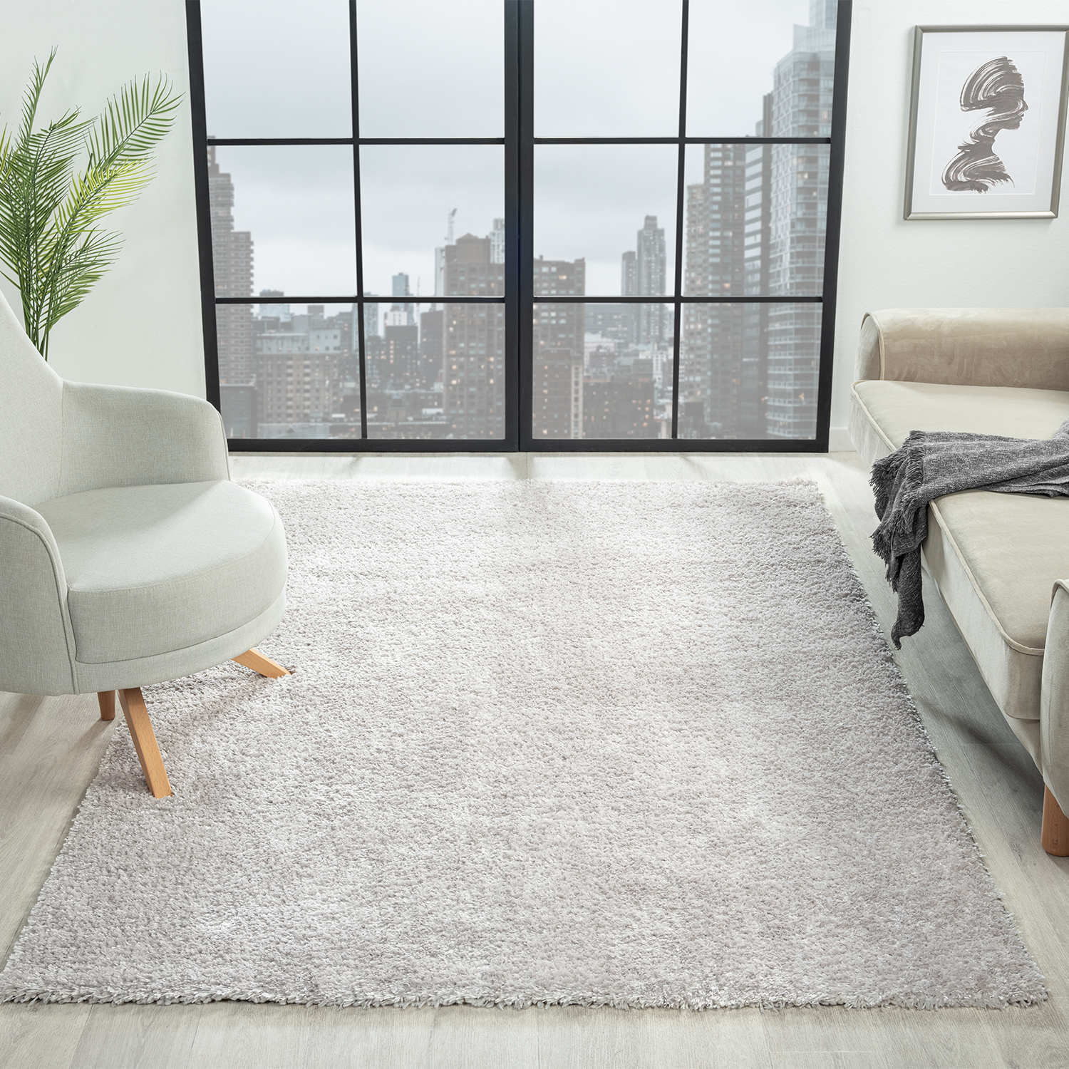 antirutsch kinderzimmerteppich lommegy hochflor-teppich 120x160 cm