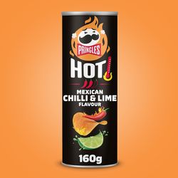 NEW-1086-Pringles-Hot-Mexican-Chilli-und-Lime-Flavour-160g.jpg Pringles Hot Mexican Chilli & Lime Flavour - 19 x 160g