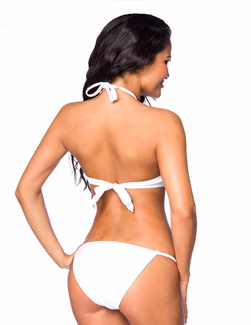 1131687 Zugeschnürt-Shop 13777-014 weißer Bikini