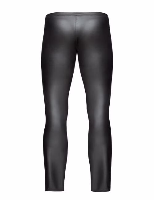 1132038 Noir Handmade H021 Lange Wetlook Hose mit Lackeinsätzen