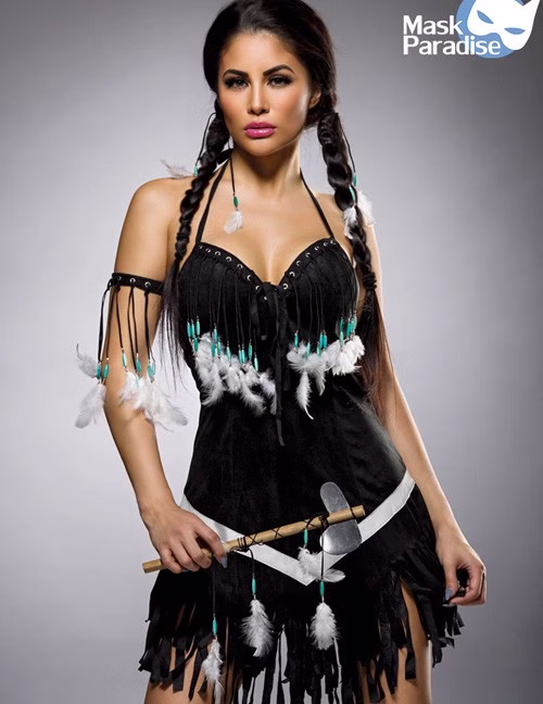 1133398 Mask Paradise 80048-010 Sexy Squaw Indianerin Kostüm