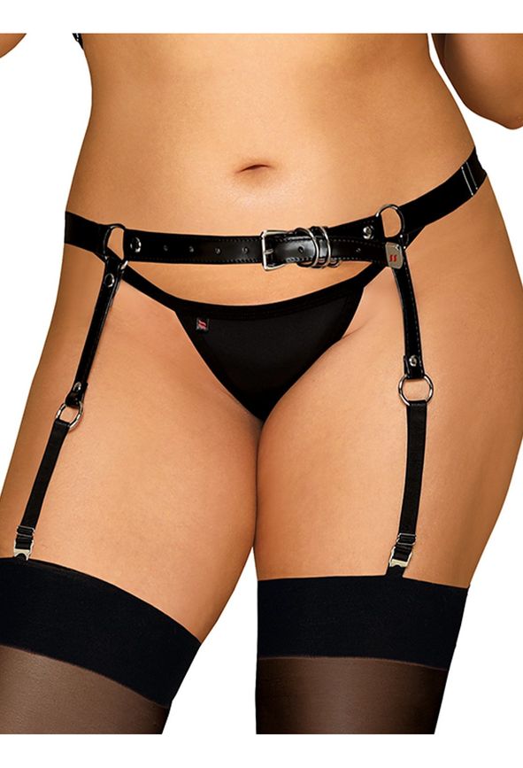 Obsessive | OB A756 harness garter belt black Size Plus XL/XXL | XXL