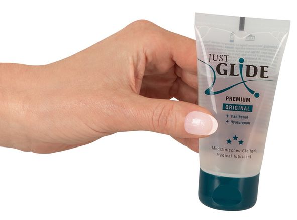 Just Glide | Premium Gleitgel mit Hyaluron und Panthenol 50ml | Einheitsgre Just Glide | Premium Gleitgel mit Hyaluron und Panthenol 50ml | Einheitsgre