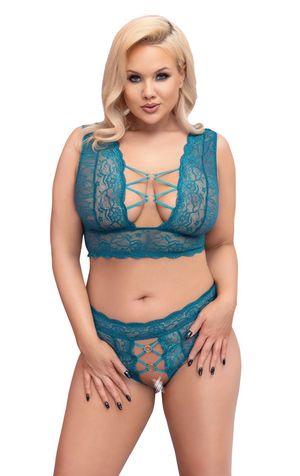 sexy unterwäsche für mollige frauen Sexy Dessous Damen Unterwäsche Set Spitze Body Babydoll Flirty Lingerie  E-Gelb M für Mollige Frauen main image 0