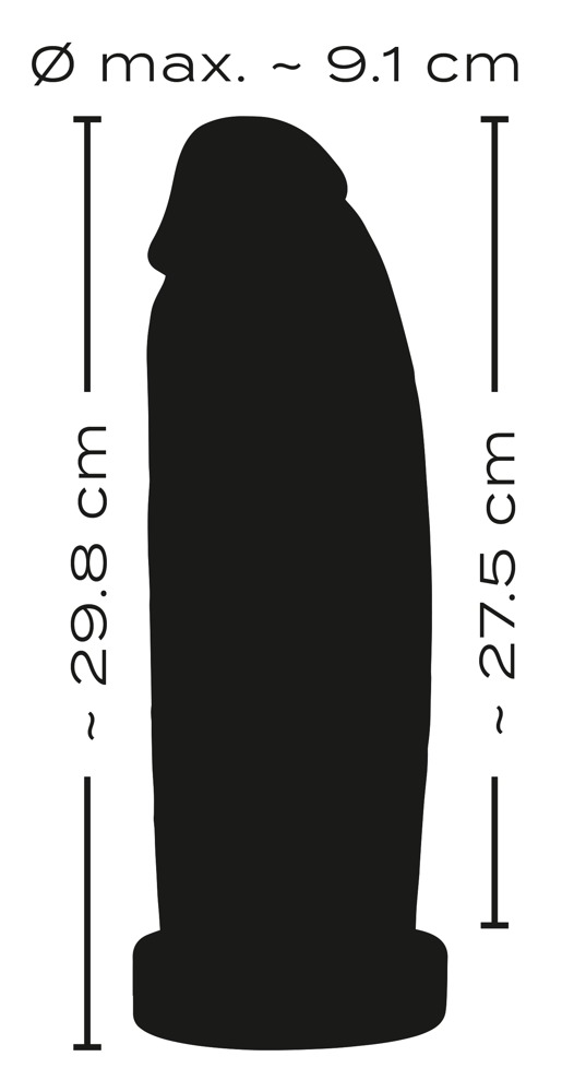 Orion | Real Giant XXL Dildo aus flexiblem Material | Einheitsgre