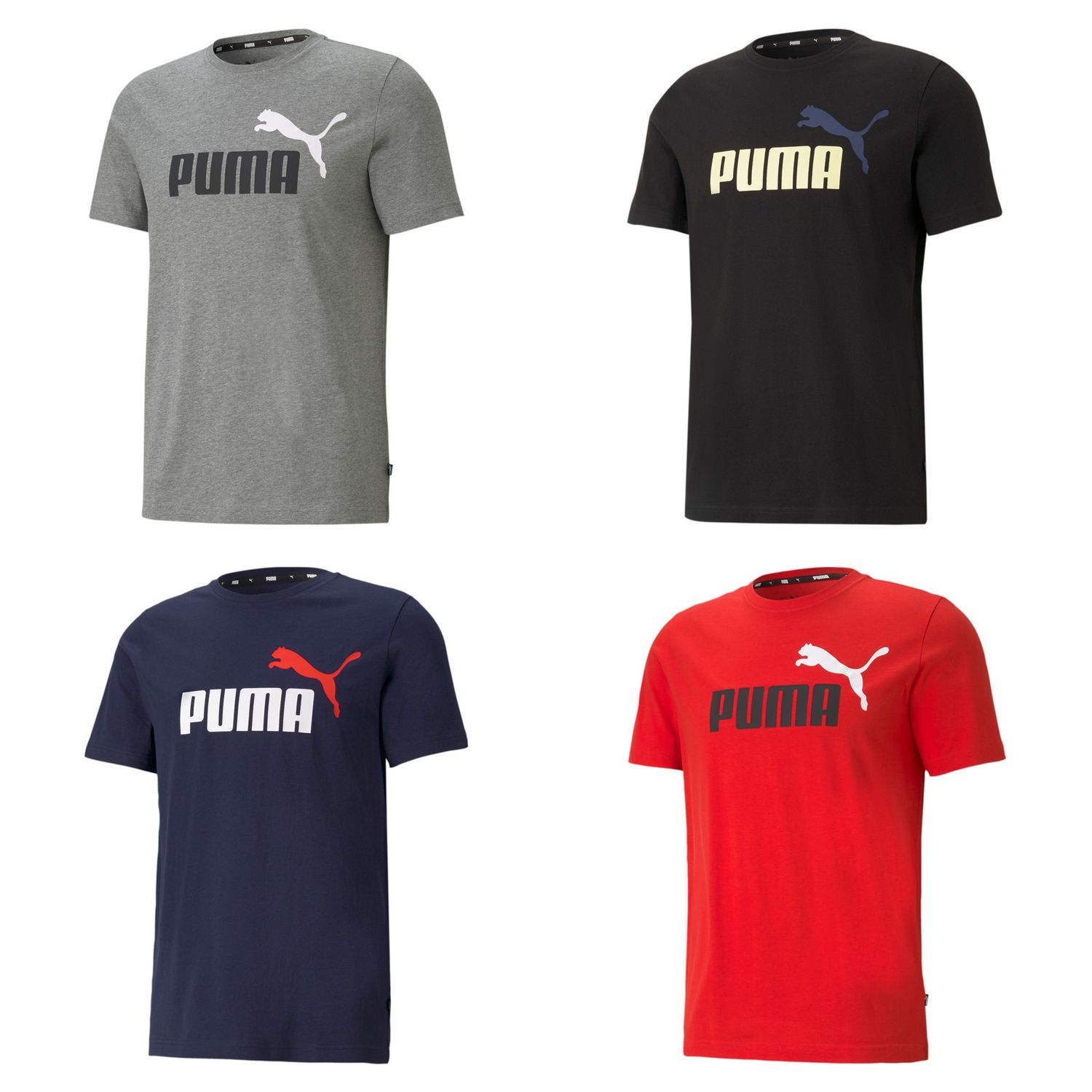 Tシャツ・カットソー ^ ^ 2color men's regular fit institutional logo s Custom Color Men's Split Two Tone Color Block T-Shirt Half