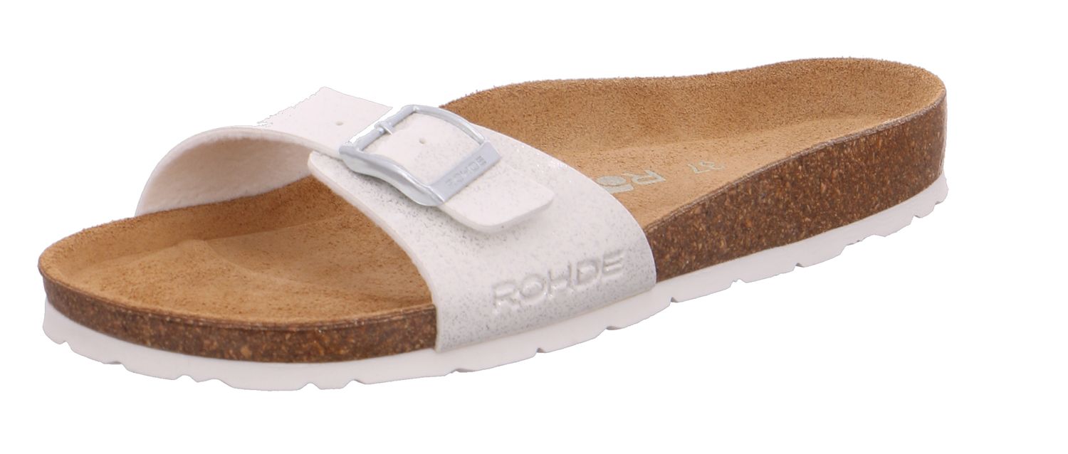Rohde Alba 5629 Ladies Sandals Slippers Footbed Glitter White | eBay