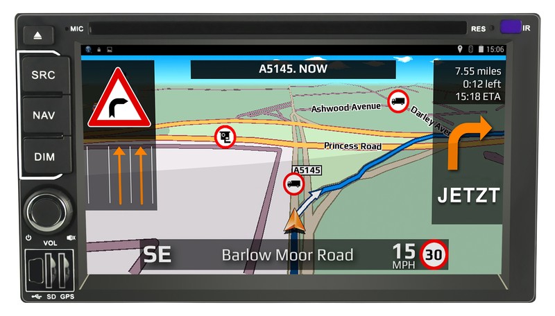 CARGUARD IntelliRoute TR9100 DAB LKW- Navigationssystem – Bild 2