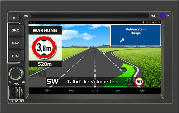 CARGUARD IntelliRoute TR9100 DABXF LKW- Navigationssystem f&uuml;r DAF XF – Bild 1