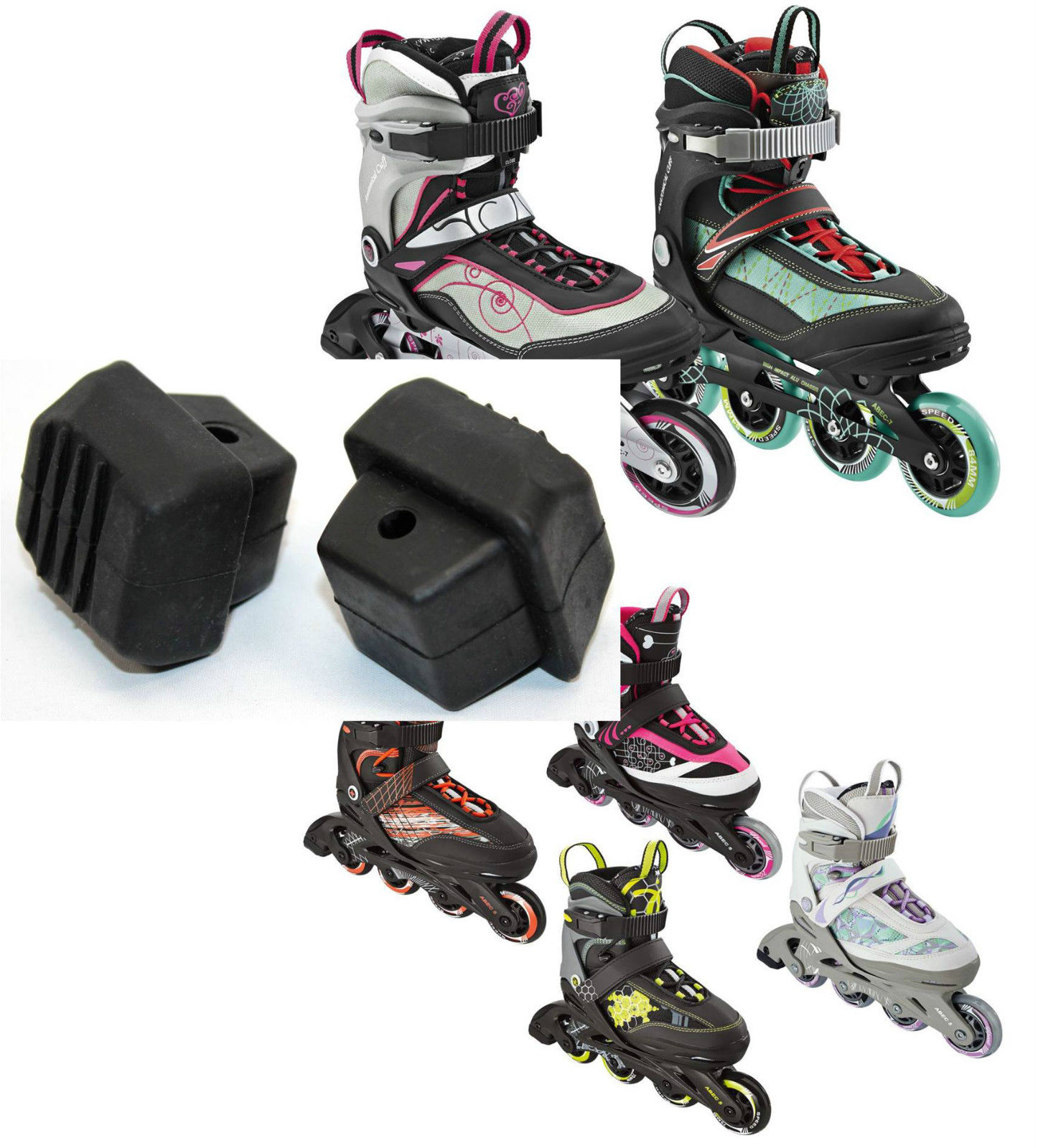 Doppelpack STOPPER CRIVIT 2016 Inliner Skates Kinder + Erwachsene Lidl
