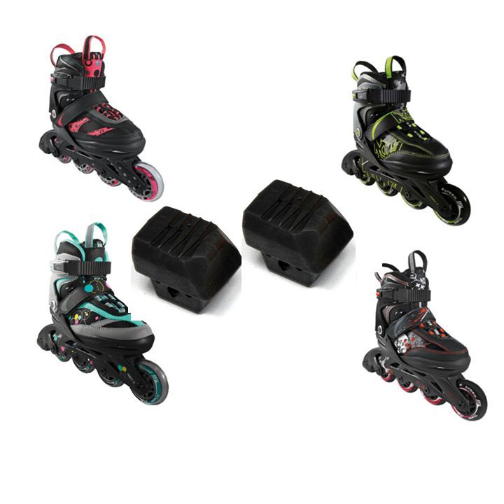 Doppelpack STOPPER CRIVIT Inline Skates Kinder 2015 Bremsgummi Lidl