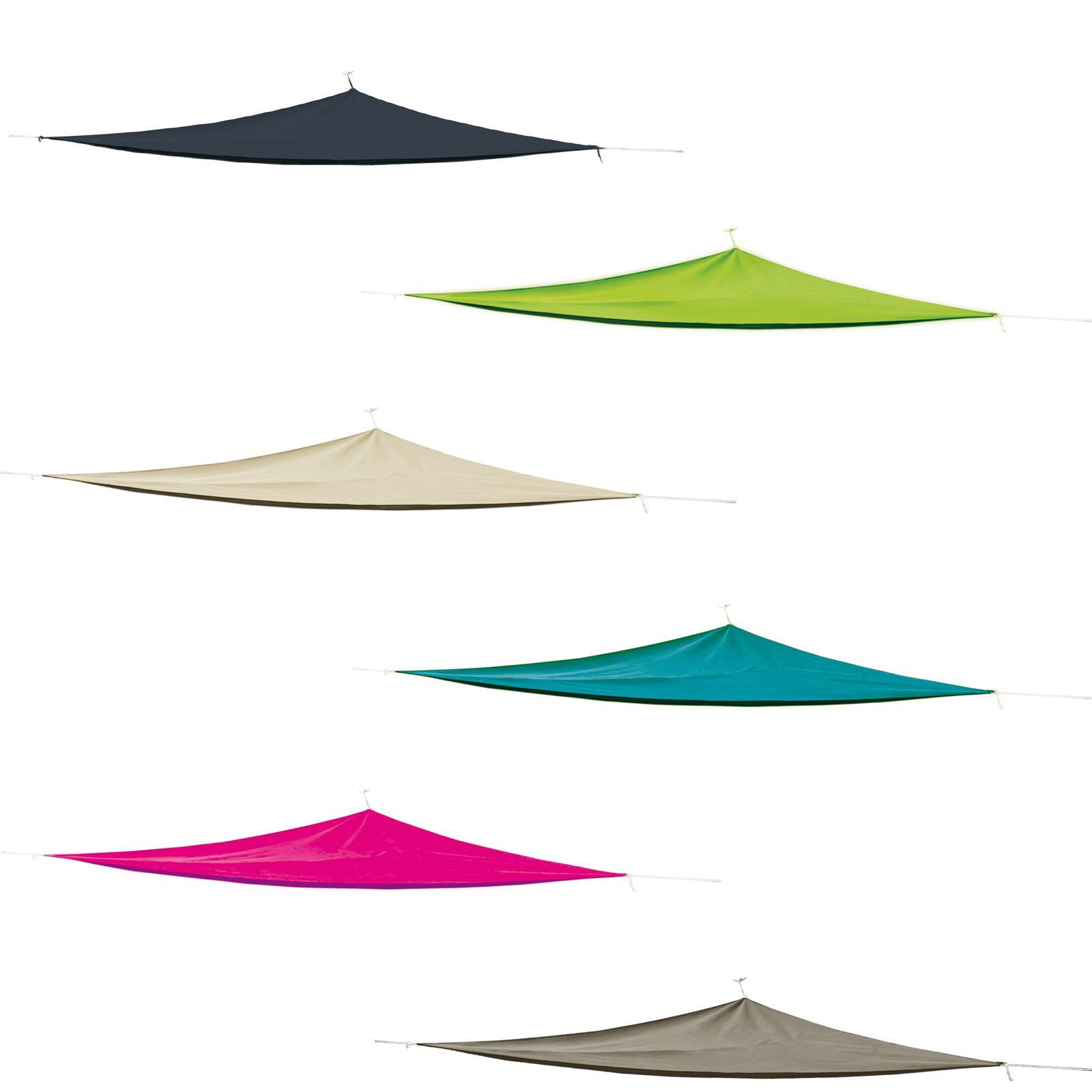 Sonnenschutz Sonnensegel Dreieck 5x5x5m Polyester verschiedene ... Sonnenschutz Sonnensegel Dreieck 5x5x5m Polyester verschiedene ...