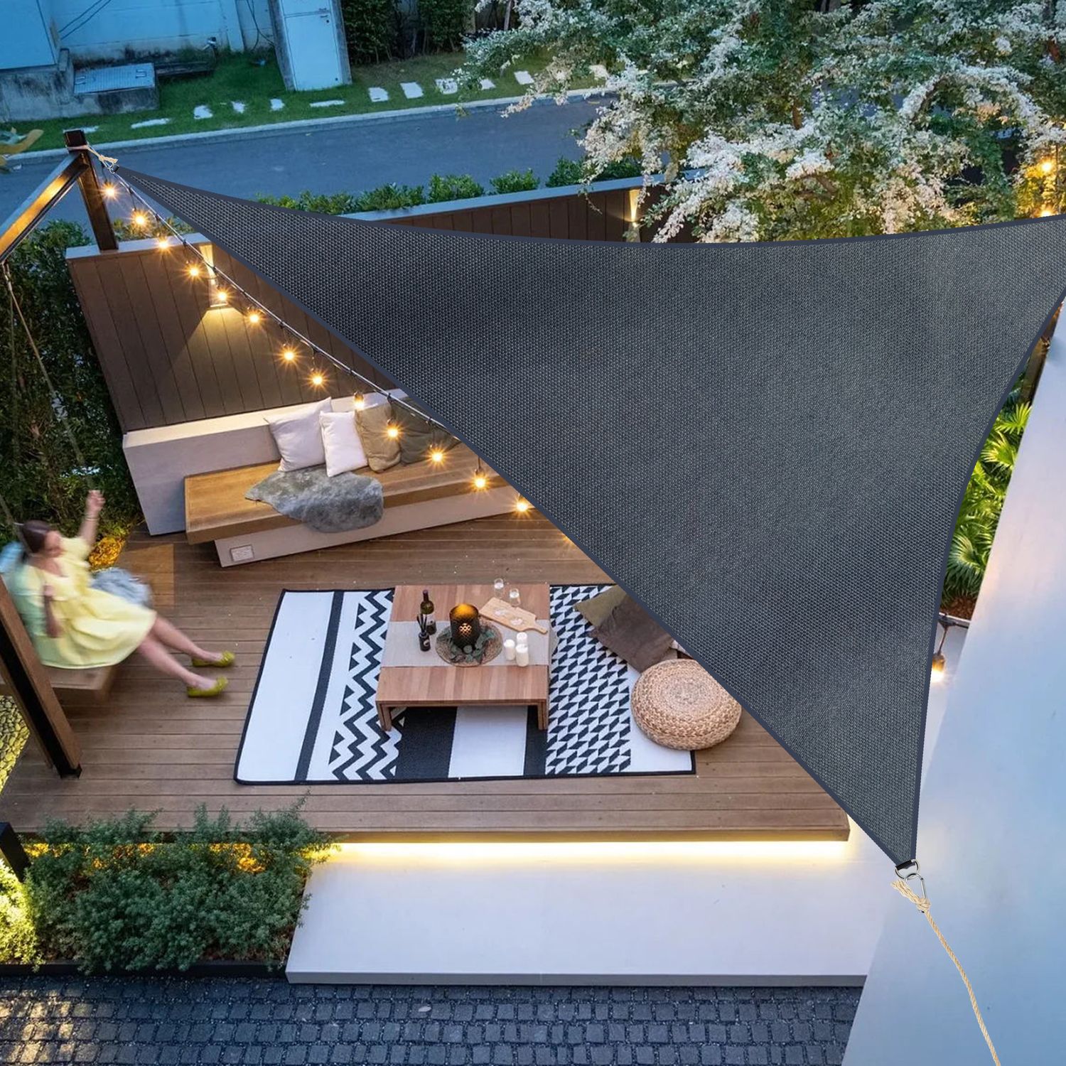 GOUTUI Sonnensegel Wasserdicht 1,75x2 M - UV-Schutz Für Garten, Terrasse & Balkon