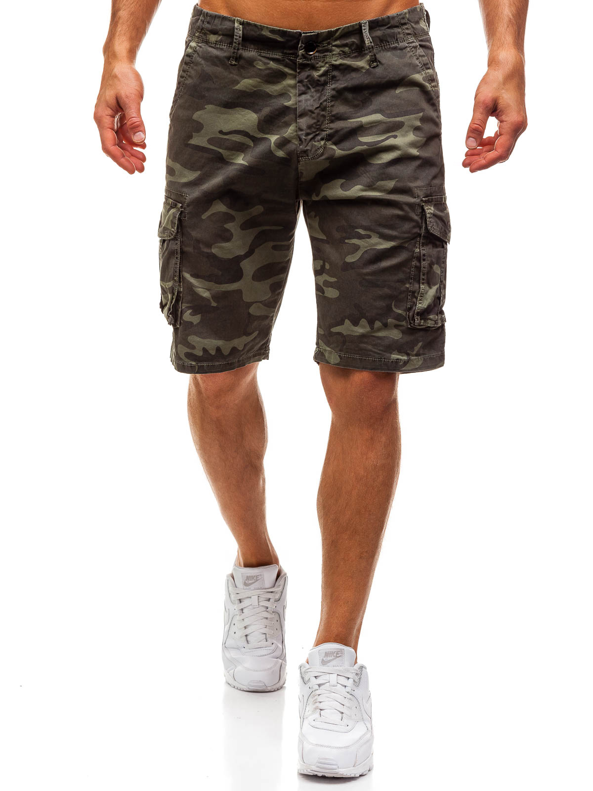 Cargohose Shorts Bermudas Kurzhose Sporthose Cargo Army Herren BOLF 7G7 Camo